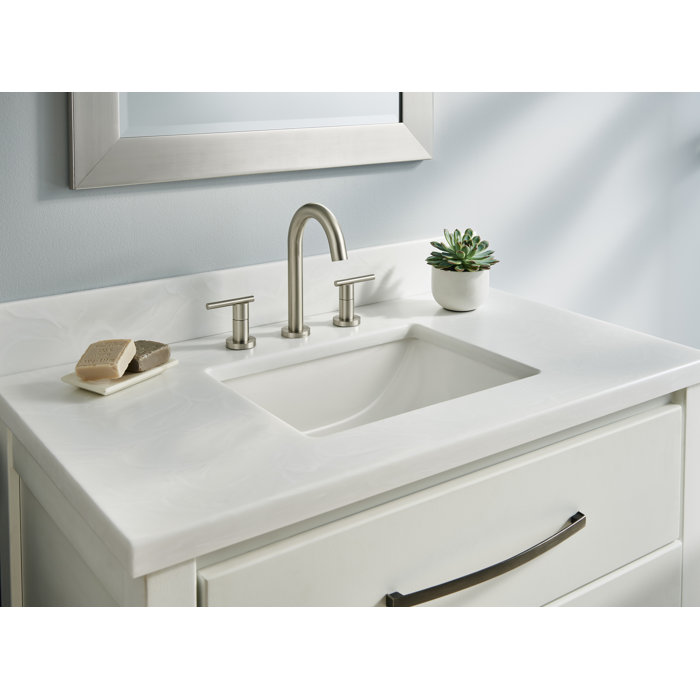 Gerber Logan 14.75'' White Vitreous China Rectangular Undermount